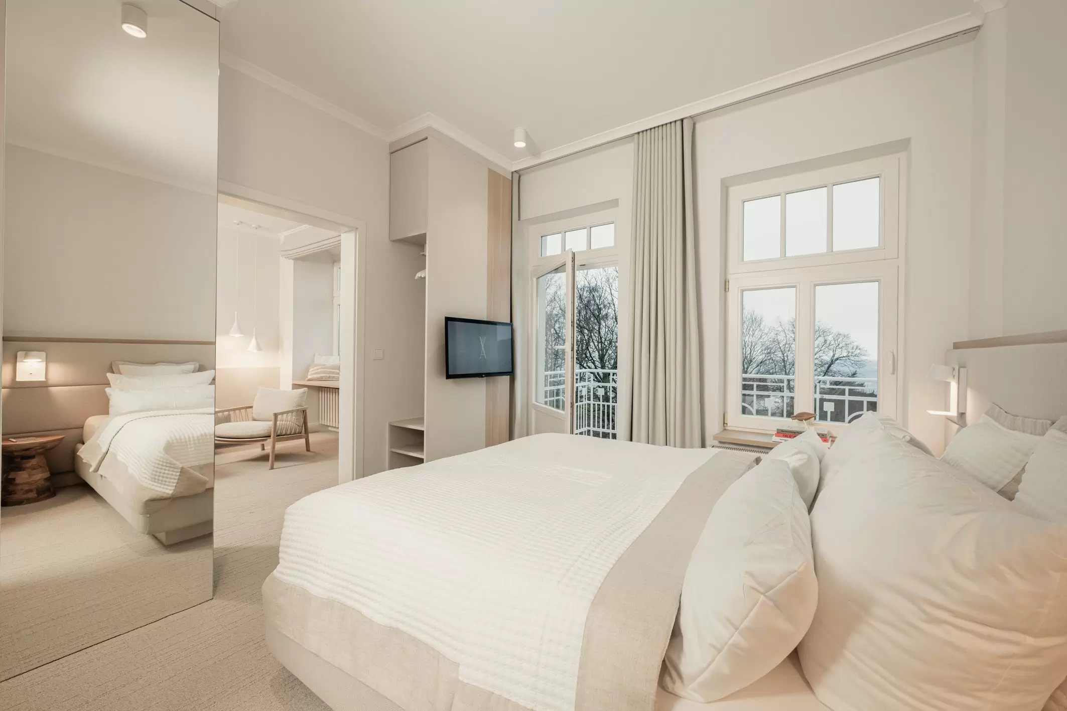 Schlafzimmer Balkon Meerseite