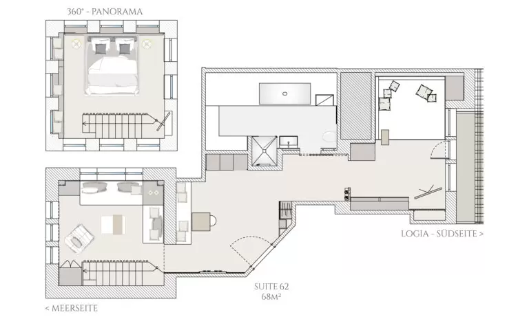 Turm Suite Grundriss