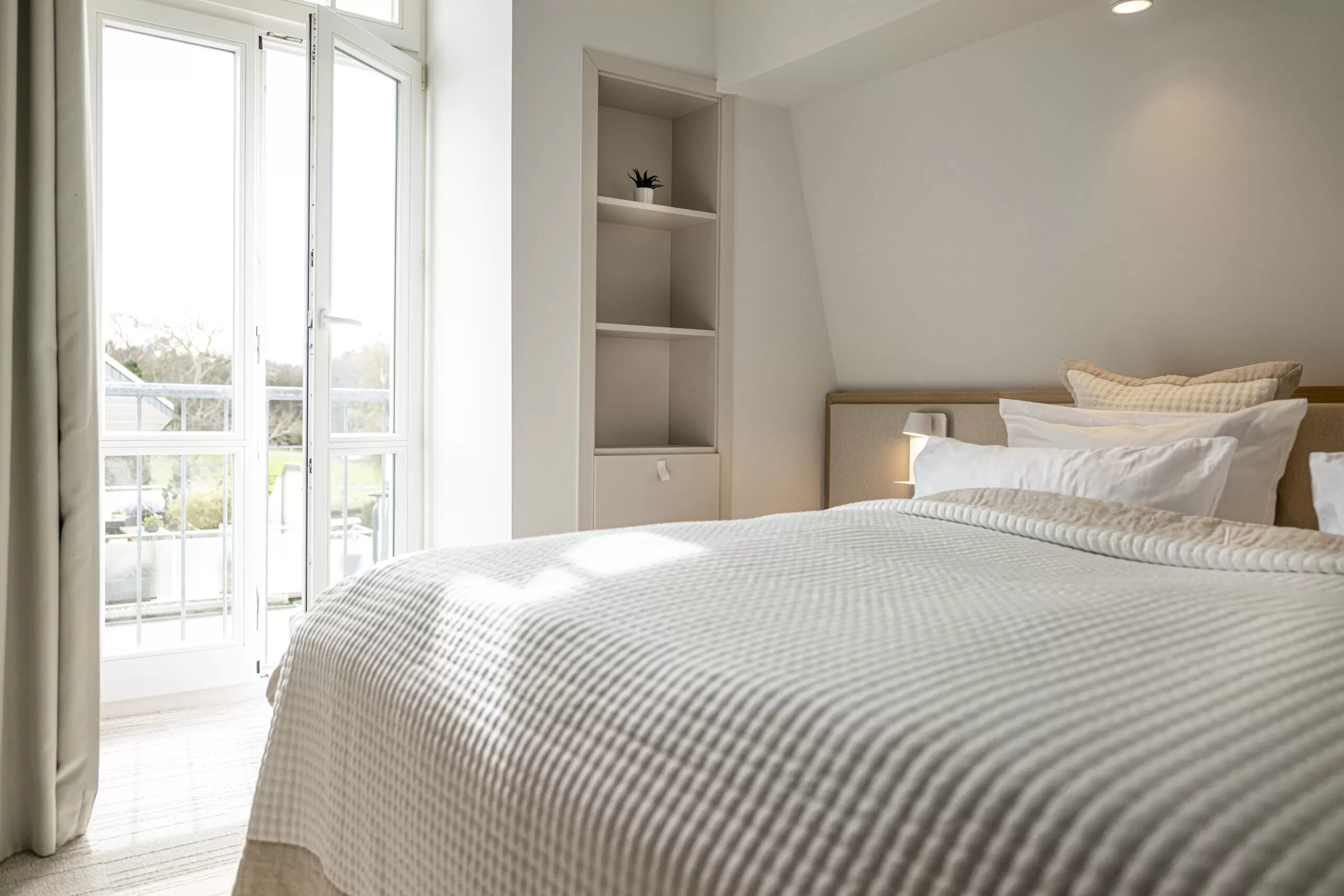 Balkon aus Schlafzimmer